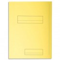 EXACOMPTA Paquet de 50 chemises 2 rabats SUPER 250 en carte 210g, coloris jaune