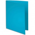 EXACOMPTA Paquet de 100 chemises Super 180 en carte 160g bleu clair