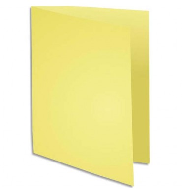 EXACOMPTA Paquet de 100 chemises Super 180 en carte 160g jaune