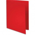 EXACOMPTA Paquet de 100 chemises Super 180 en carte 160g rouge