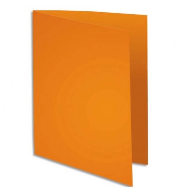 EXACOMPTA Paquet de 100 chemises Super 250 en carte 210 g, coloris orange