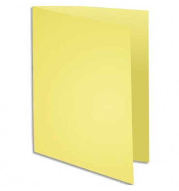 EXACOMPTA Paquet de 100 chemises Super 250 en carte 210 g, coloris jaune