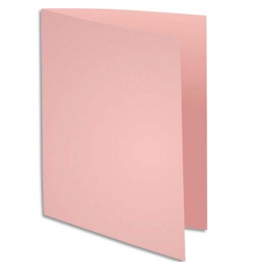 EXACOMPTA Paquet de 100 chemises Super 250 en carte 210 g, coloris rose
