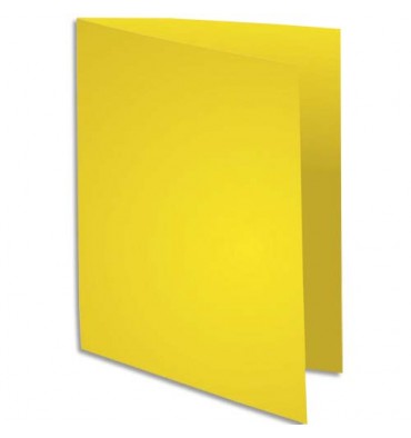 EXACOMPTA Paquet de 100 chemises Rock's en carte 210 g, coloris jaune