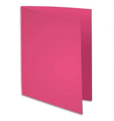 EXACOMPTA Paquet de 100 chemises Rock's en carte 210 g, coloris rose fushia