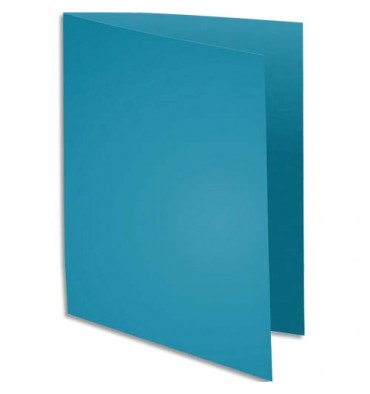 EXACOMPTA Paquet de 100 chemises Rock's en carte 210 g, coloris bleu