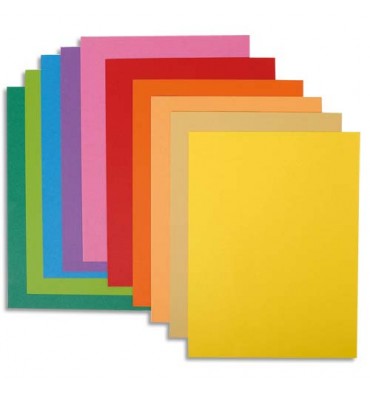 EXACOMPTA Paquet de 10 chemises Rock's en carte 220 g, coloris assortis