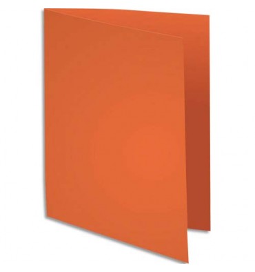 EXACOMPTA Paquet de 100 sous-chemises Rock's en carte 80 g, coloris orange