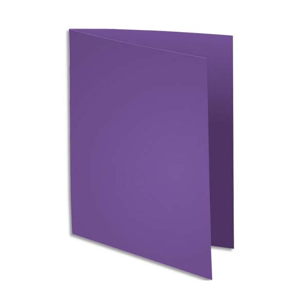 EXACOMPTA Paquet de 100 sous-chemises Rock's en carte 80 g, coloris violet