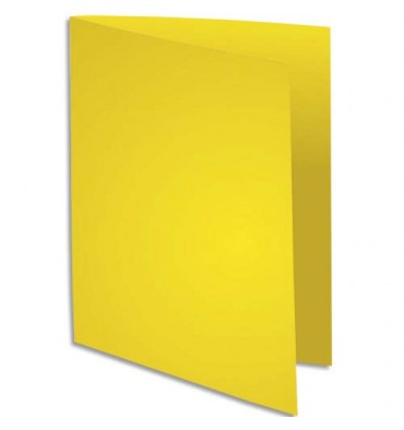 EXACOMPTA Paquet de 100 sous-chemises Rock's en carte 80 g, coloris jaune