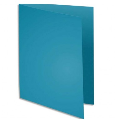 EXACOMPTA Paquet de 100 sous-chemises Rock's en carte 80 g, coloris turquoise