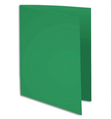 EXACOMPTA Paquet de 100 sous-chemises Rock's en carte 80 g, coloris vert sapin