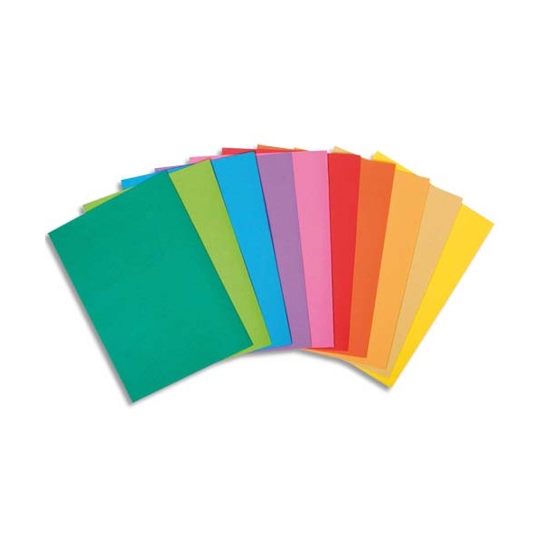 EXACOMPTA Paquet de 30 sous-chemises Rock's en carte 80g, coloris assortis