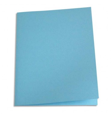 5 ETOILES Paquet de 100 chemises carte recyclée 180g coloris bleu clair
