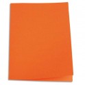 5 ETOILES Paquet de 100 chemises carte recyclée 180g, coloris orange