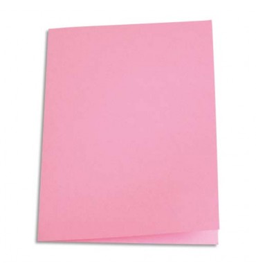 5 ETOILES Paquet de 100 chemises carte recyclée 180g coloris rose