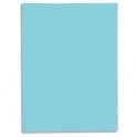 EXACOMPTA Paquet de 50 chemises 1 rabat SUPER 250 en carte 210g, coloris bleu clair