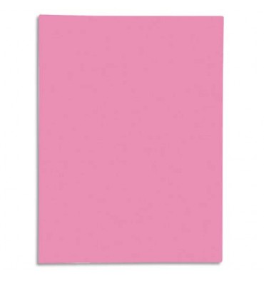 EXACOMPTA Paquet de 50 chemises 1 rabat SUPER 250 en carte 210g, coloris rose