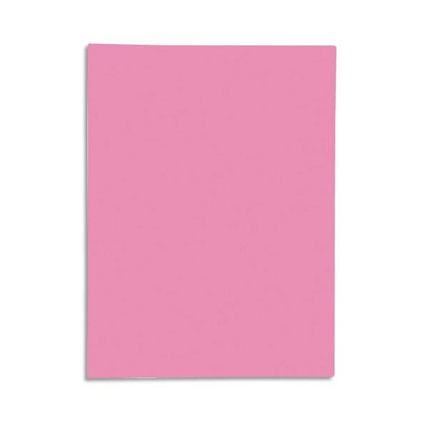EXACOMPTA Paquet de 50 chemises 1 rabat SUPER 250 en carte 210g, coloris rose
