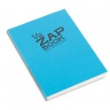 CLAIREFONTAINE Bloc 1/2 ZAP BOOK dos encollé grand côté A5 160 pages unies Couvertures papier assorties
