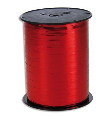 CLAIREFONTAINE Bobine bolduc de comptoir lisse coloris rouge 500m x 7mm 