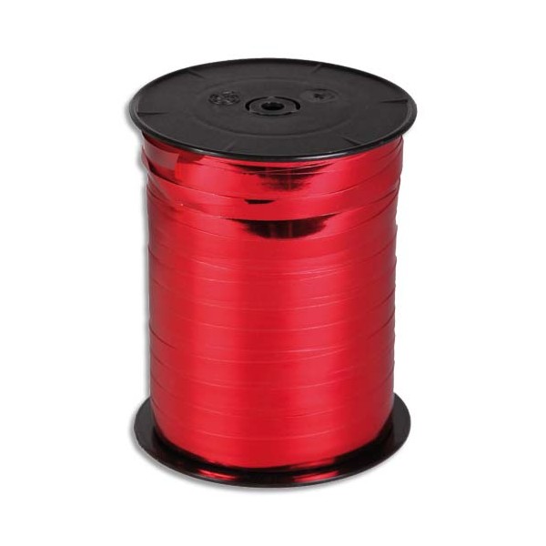 CLAIREFONTAINE Bobine bolduc de comptoir coloris rouge brillant 250 m x 10 mm