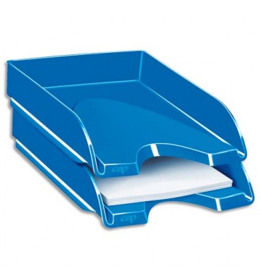 CEP Corbeille à courrier Gloss pour format 24 x 32 cm - 25,7 x 6,6 x 34,8 cm bleu océan