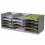PAPERFLOW Bloc classeur 3 x 5 cases gris pour doc A4+ Capacité 500 feuilles - 85,7 x 32,3 x 33 cm