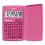 CASIO Calculatrice Primaire "Petite FX" à 8 chiffres avec clapet de protection, coloris rose