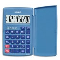 CASIO Calculatrice Primaire "Petite FX" à 8 chiffres avec clapet de protection, coloris bleu 