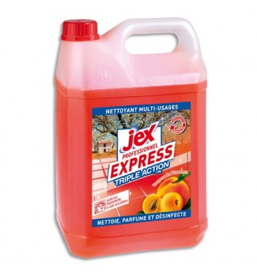 JEX Professionnel Bidon de 5 litres désinfectant triple action multi-surfaces Vergers de Provence