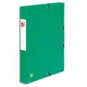 5 ETOILES Boîte de classement à élastique en carte lustrée 7/10e, dos de 4 cm, coloris vert