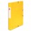 5 ETOILES Boîte de classement à élastique en carte lustrée 7/10e, dos de 4 cm, coloris jaune