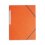 5 ETOILES Chemise simple à élastique en carte lustrée 5/10ème, 450g, coloris orange