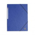5 ETOILES Chemise simple à élastique en carte lustrée 5/10ème, 450g. Coloris bleu