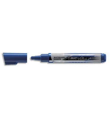 BIC Marqueur effaçable à sec VELLEDA Liquid' ink, encre liquide bleue, pointe ogive large
