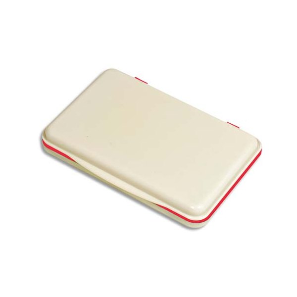 5 ETOILES Tampon encreur ré-encrable ABS, pour timbre caoutchouc ou résine L11 x P7 cm encre rouge