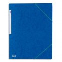ELBA Chemise à 3 rabats et élastiques en carte lustrée TOP FILE, format A4, coloris bleu