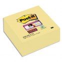POST-IT Cube 270 feuilles Super Sticky jaune 7,6 x 7,6 cm