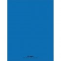 CONQUERANT Cahier piqûre 48 pages 90g Seyès 24 x 32 cm. Couverture polypropylène bleu