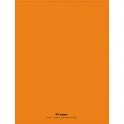 CONQUERANT Cahier piqûre 48 pages 90g Seyès 24 x 32 cm. Couverture polypropylène orange