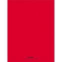 CONQUERANT Cahier piqûre 48 pages 90g Seyès 24 x 32 cm. Couverture polypropylène rouge