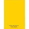 CONQUERANT Cahier piqûre 96 pages 90g 5x5 24 x 32 cm. Couverture polypropylène jaune