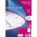 OFFICE STAR Boîte de 1400 étiquettes multi-usages blanches 105 x 39 mm OS43431