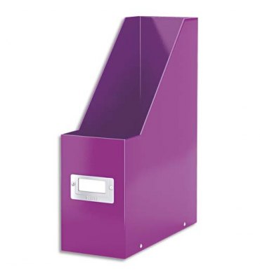 LEITZ Porte-revues Clic & Store, 33 x 25,3 cm, dos 10 cm coloris violet WOW