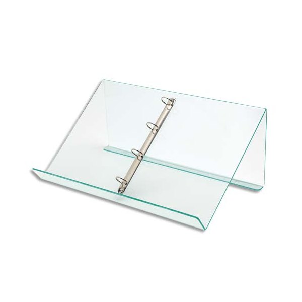 DEFLECTO Pupitre de table avec anneaux amovibles - Dimensions : L50 x H11,5 x P3,5 cm transparent