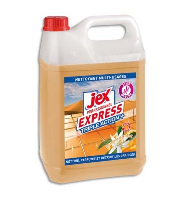 JEX PROFESSIONNEL Express Bidon de 5L Nettoyant multi-usages triple action plus parfum douceur d'orient