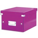 LEITZ Boîte CLICK&STORE M-Box. Format A4 - Dimensions : L281xH200xP369mm. Coloris Violet