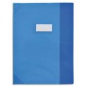 OXFORD Protège-cahier 21 x 29,7 cm Strong Line cristal + renforcés 30/100e. Coloris bleu