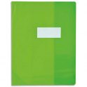 OXFORD Protège-cahier 21 x 29,7 cm Strong Line cristal + renforcés 30/100e. Coloris vert